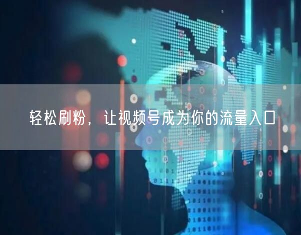 轻松刷粉，让视频号成为你的流量入口