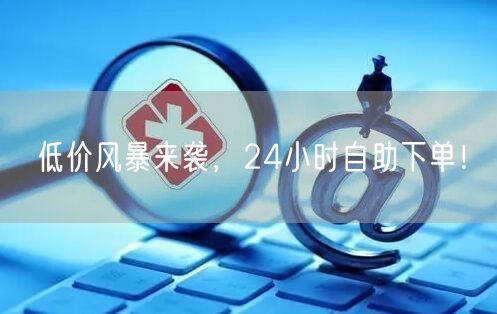 低价风暴来袭，24小时自助下单！